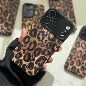 قاب گوشی موبایل پلنگي هاشور (كبريتی) Hatch leopard case - کیس مال