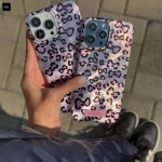 قاب گوشی پاپیون یخی پلنگی آیفون و سامسونگ و شیائومی (Imd Leo Ribbon)-کیس قاب