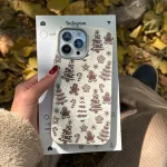 قاب گوشی ماسا کیس کریسمس قهوه‌ای (Masa Christmas Brown)-کیس قاب
