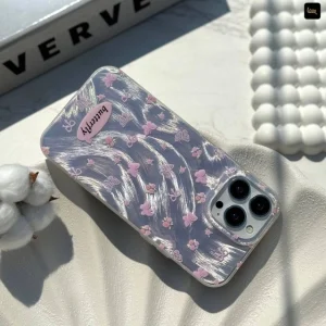 قاب گوشی پروانه های موجی صورتی (IMD Butterflies Pink)-کیس قاب