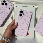 قاب گوشی صورتی گلدار (Super Tp Floral Pinky) - کیس مال