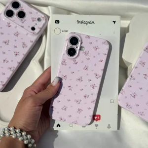 قاب گوشی صورتی گلدار (Super Tp Floral Pinky) - کیس مال