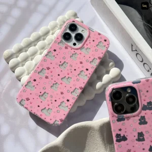 قاب گوشی سگ صورتی (pinky dog)-کیس مال